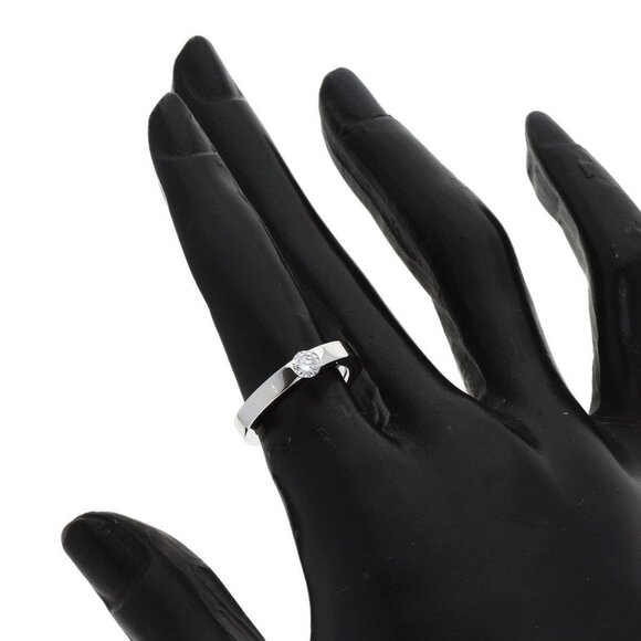 CARTIER Diamond Ring 48 K18WG Ladies White Gold Women's 18K - Picture 3 of 12